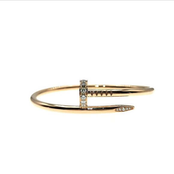 Cartier Jewelry - Cartier Juste un Clou Bracelet 18K Rose Gold with Diamonds Size 16